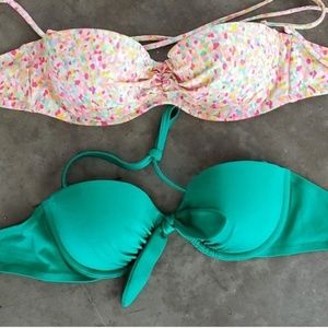 Lot of 2 Bikini tops bundle discount.